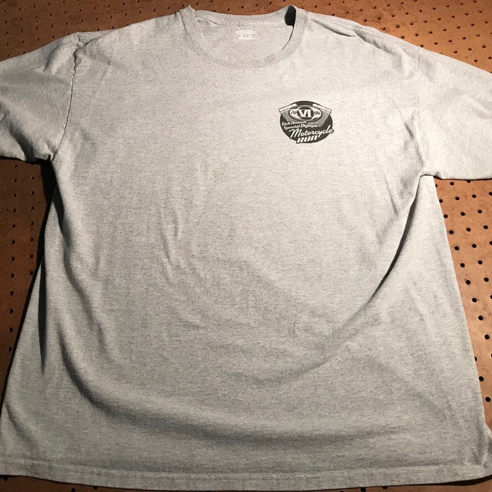 XL 2006 6th annual Special Olympics motorcycle run short sleeve t